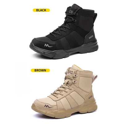kupować Lekkie buty bezpieczeństwa żółty czarny z szerokim palcem stalowym / płytką Kevlar online manufacture