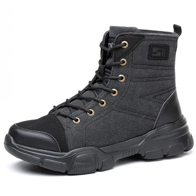 kupować Brązowe, lekkie buty ochronne, oddychające, szerokie buty ze stali, elastyczne online manufacture