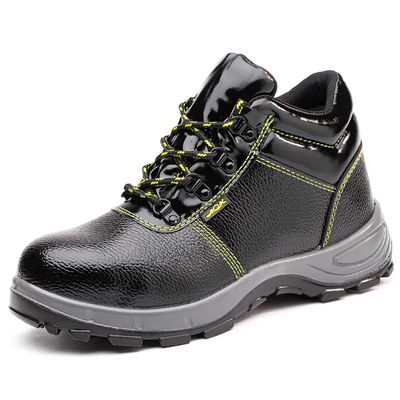kupować Łatwe buty bezpieczeństwa budowlane czarne prawdziwe buty skórzane unisex online manufacture