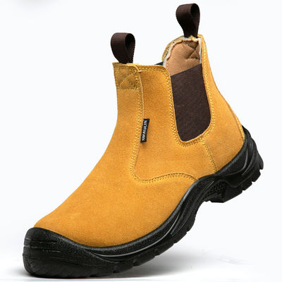 kupować Wodoszczelny Stalowy Czapka Chelsea Buty Mężczyźni Żółte Buty Robocze online manufacture