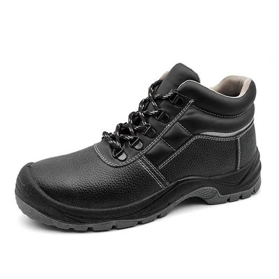 kupować Czarne prawdziwe buty skórzane buty anty punkcyjne buty górnicze online manufacture