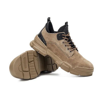 kupować Uniseksowe buty skórzane Crazy Horse Żółty Ocieplony Ocieplony online manufacture
