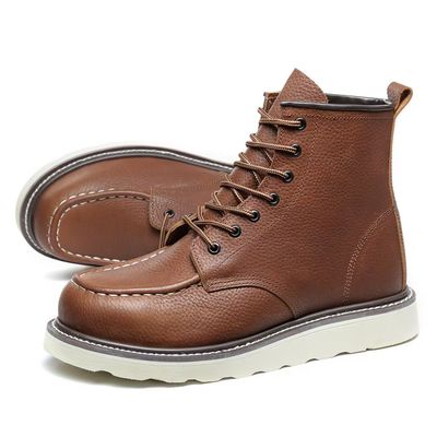 kupować Modne buty z stalowych palców, odporne na poślizg, buty ze skóry unisex online manufacture