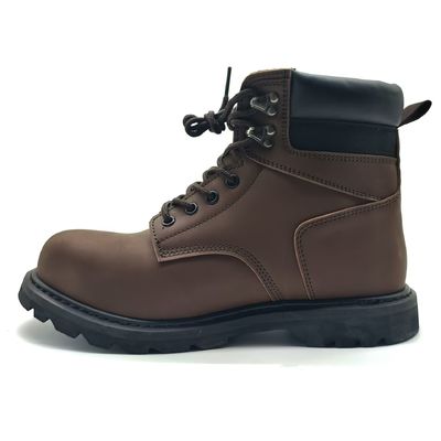 kupować Brązowe prawdziwe skórzane buty Martin Mid Top Goodyear Welt Casual online manufacture