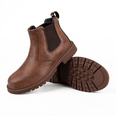 kupować Wodotrzymałe Lasie Chelsea Modne Buty Gumowe Skóra Mężczyźni Stalowe Palce online manufacture