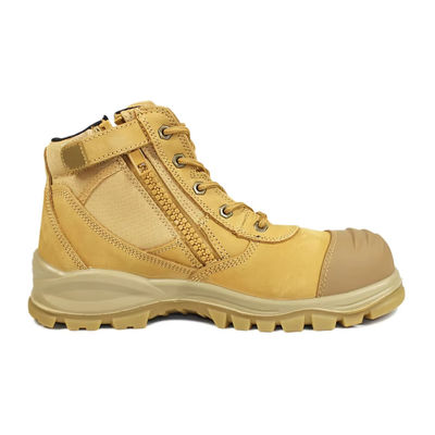 kupować Nubuck Skóra Zip Side sznurówka Anti Slip TPU podeszwy ze stali Palce buty turystyczne online manufacture