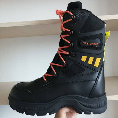 kupować Czarna skóra krowieńska, buty strażackie, buty z gumowej podeszwy, buty ze stali online manufacture