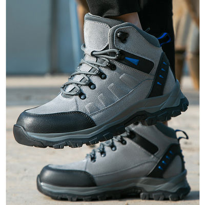 kupować Buty ochronne spawalnicze średniego cięcia z logo na zamówienie i szare buty robocze z suedy online manufacture