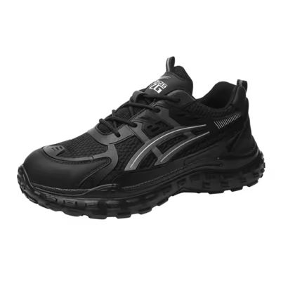 kupować Anty-smashing Steel Toe Work Shoes With Kevlar Mid Sole And Breathable PU Flying Knit Up online manufacture