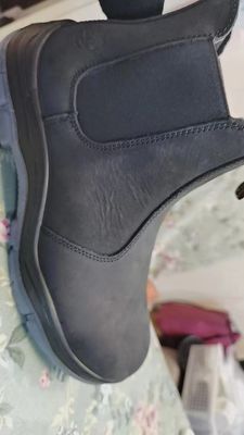 kupować OEM Brown Genuine Leather Safety Boots Plastic Toe Kevlar Chelsea Safety Shoes PU+Rubber Sole Work Shoes Security Work Boots online manufacture