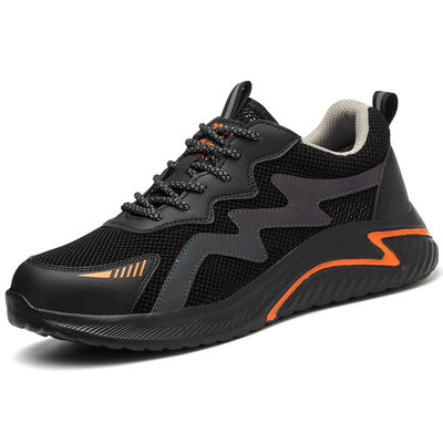 kupować Electrical Safety Shoes Work Shoes With Anti-smashing Plastic Toe Shoes For Men EVA Sole Men's Work Shoes Flyknit Kevlar Midsole Safety Shoes online manufacture