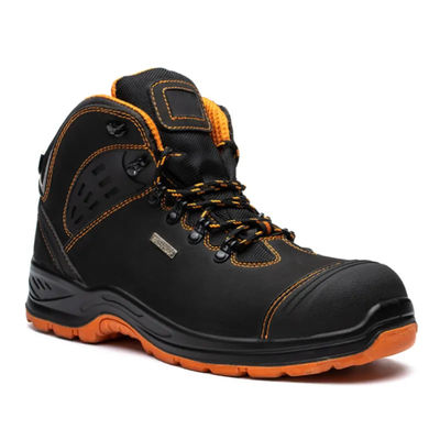 Niepoślizgowe oryginalne skóry buty turystyczne czarne ciężkie buty z stali buty unisex