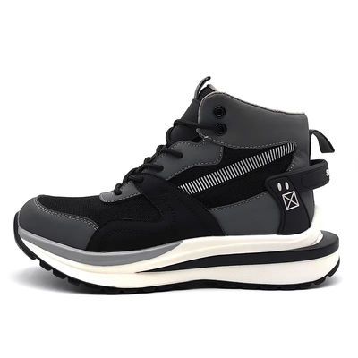 S3 Wygodne buty ochronne lekkie, oddychające, stalowe buty do palców Szary