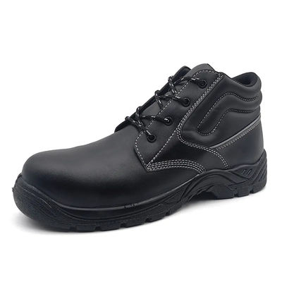 Czarne buty z mikrofibry Skóra S1 Skóra kompozytowa Buty do palców lekkie