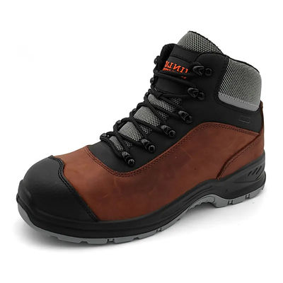 Crazy Horse Skóra Casual Buty Wysokiego cięcia Buty bezpieczeństwa dla mężczyzn