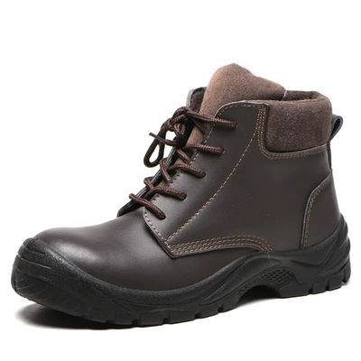 Anty-Punktury Buty bezpieczeństwa przemysłowego wodoodporne Moda Brązowe buty Unisex