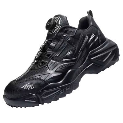 Buty bezpieczeństwa przemysłowego BOA Przycisk obracający Buty robocze EVA Podszewka TPU Latające buty dziane Kevlar Środkowa podszewka przeciwbójcze Stalowe palce przeciwrozbicia