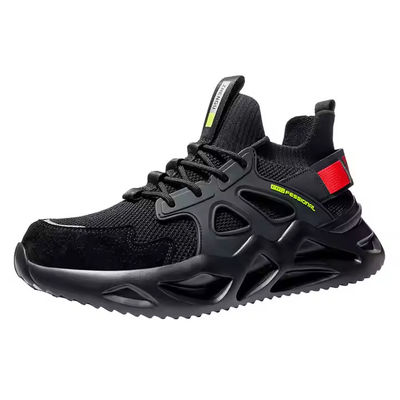 Wygodne buty ochronne Oddychające buty ochronne z dzianiny Flyknit Stalowy nosek Antypoślizgowa podeszwa EVA Środkowa podeszwa Kevlar Antyprzebiciowe buty robocze