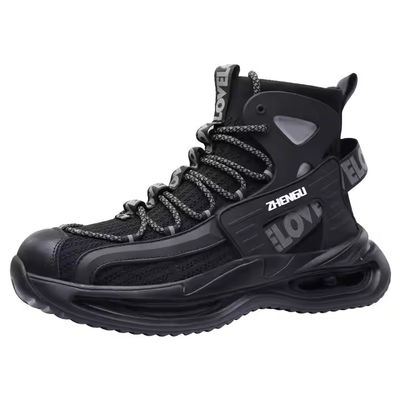 Latające dzianiny Buty bezpieczeństwa OEM Buty robocze stalowe palec kevlar środkowy podeszwa robocze buty Eva Sole Safety Buty